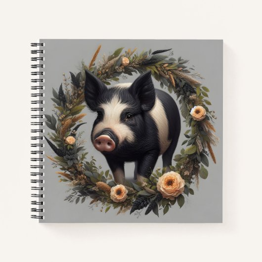 Niedliches Schwein Notizblock (Vorderseite)