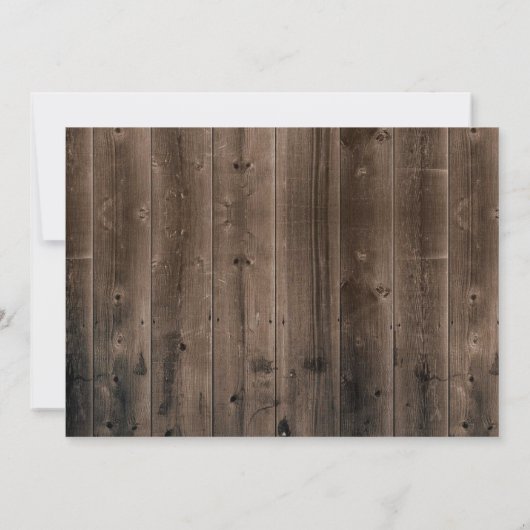 Niedliches Schwein Rustikaler Sonnenblumenbetrieb  Einladung (Rückseite)