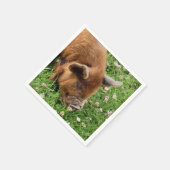 NIEDLICHES SCHWEIN SERVIETTE (Ecke)