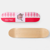 Niedliches Schwein Skateboard (Horizontal)