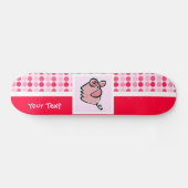 Niedliches Schwein Skateboard (Horizontal)