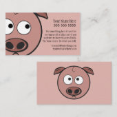 Niedliches Schwein Visitenkarte (Vorne/Hinten)