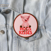 Niedliches Schwein-Wortspiel Button (Beispiel)