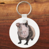 Niedliches Schweine der Guinea Schlüsselanhänger (Vorderseite)