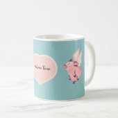 Niedliches Schweine mit Schweinen, wenn Schweine A Kaffeetasse (VorderseiteRechts)