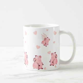 Niedliches Schweine Schweine Schwingerpink Kaffeetasse