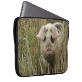 Niedliches Schweineback Laptopschutzhülle (Vorne Rechts)