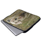Niedliches Schweineback Laptopschutzhülle (Vorne Knopf)