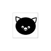 Niedliches Schweinefass Holzkunst Briefmarke Gummistempel (Prägung)