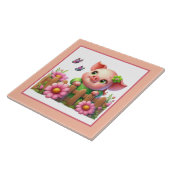 Niedliches Schweinefeld Land Fliese (Seite)