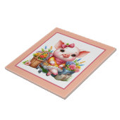 Niedliches Schweinefeld Land Fliese (Seite)