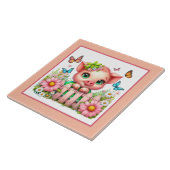 Niedliches Schweinefeld Land Fliese (Seite)