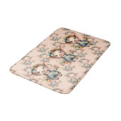 Niedliches Schweinefleisch aus landwirtschaftliche Badematte (Schrägansicht)