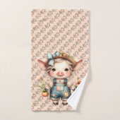 Niedliches Schweinefleisch aus landwirtschaftliche Badhandtuch Set (Handtuch)