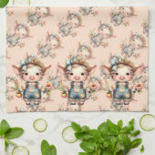 Niedliches Schweinefleisch aus landwirtschaftliche Geschirrtuch (Gefaltet)