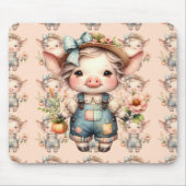 Niedliches Schweinefleisch aus landwirtschaftliche Mousepad (Vorne)