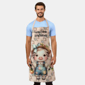 Niedliches Schweinefleisch aus landwirtschaftliche Schürze (Getragen)