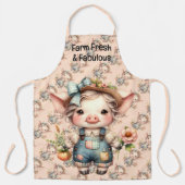 Niedliches Schweinefleisch aus landwirtschaftliche Schürze (Vorderseite)