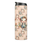 Niedliches Schweinefleisch aus landwirtschaftliche Thermosbecher (Nach rechts gedreht)