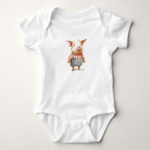 Niedliches Schweinefleisch Baby Strampler
