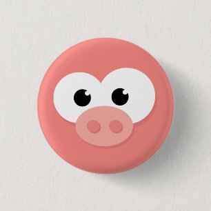 Niedliches Schweinefleisch Button
