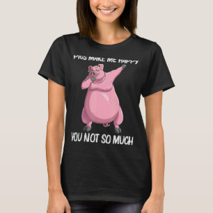 Niedliches Schweinefleisch für Männer Tierfutter T-Shirt
