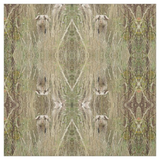 Niedliches Schweinefleisch Gemusterte Tierwerkstof Stoff (Muster)