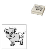 Niedliches Schweinefleisch Gummistempel (Stempel)