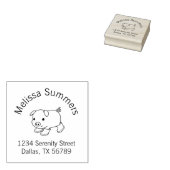 Niedliches Schweinefleisch in Gummistiefeln - Arka Gummistempel (Stempel)