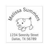 Niedliches Schweinefleisch in Gummistiefeln - Arka Permastempel (Design)