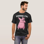 Niedliches Schweinefleisch Mama Tierfutter T-Shirt (Vorne ganz)