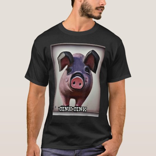 Niedliches Schweinefleisch Oink Oink 21 T-Shirt (Vorderseite)