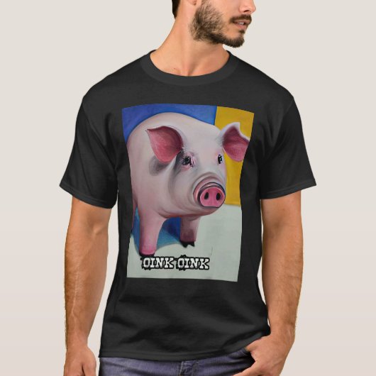 Niedliches Schweinefleisch Oink Oink 45 T-Shirt (Vorderseite)