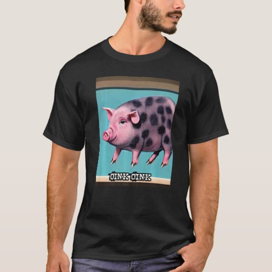 Niedliches Schweinefleisch Oink Oink Premium_6 T-Shirt (Vorderseite)