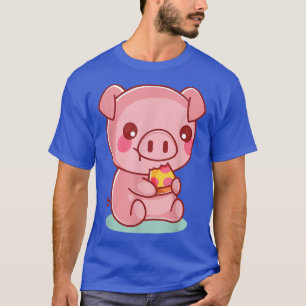 Niedliches Schweinefleisch Pizza T - Shirt Funny F