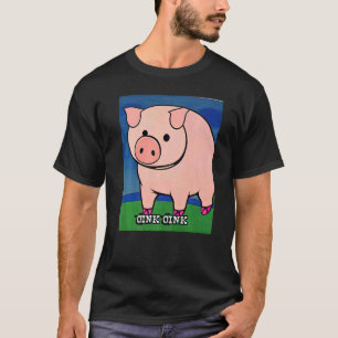 Niedliches Schweinefleisch - Rosa Farbe 9 T-Shirt