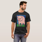 Niedliches Schweinefleisch - Rosa Farbe 9 T-Shirt (Vorne ganz)