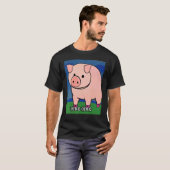 Niedliches Schweinefleisch - Rosa Oink 8 T-Shirt (Vorne ganz)