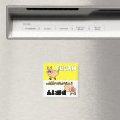 Niedliches Schweinefleisch, Sauberkeit, Geschirrsp Magnet (In Situ (Geschirrspüler))