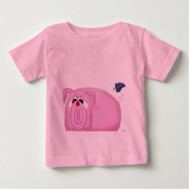 Niedliches Schweinefleisch und schöne Freunde Baby T-shirt