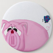 Niedliches Schweinefleisch und schöne Freunde Button (Vorderseite)