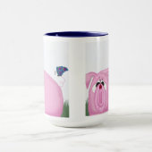Niedliches Schweinefleisch und schöne Freunde Tasse (Zentrum)
