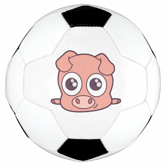 Niedliches Schweineklima Fußball (Vorderseite)