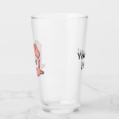 Niedliches Schweineklima Glas (Links)