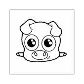 Niedliches Schweineklima Gummistempel (Prägung)