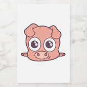 Niedliches Schweineklima Lebensmitteletikett (Einzelnes Label)