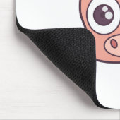 Niedliches Schweineklima Mousepad (Ecke)
