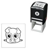 Niedliches Schweineklima Permastempel (Beispiel)