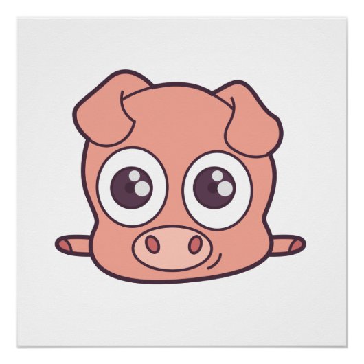 Niedliches Schweineklima Poster (Vorderseite)