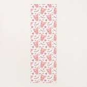 Niedliches Schweinemuster mit Herz Yogamatte (Rückseite)